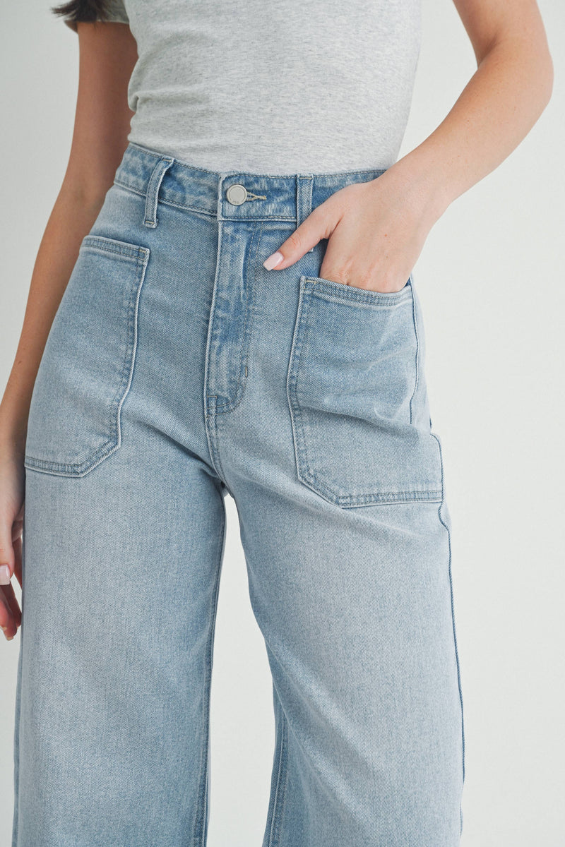 Light Wash Utility Pant