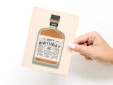 Happy Birthday Whiskey Bottle Card