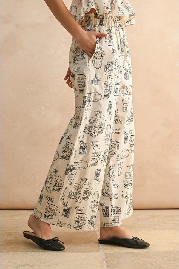 Town Print Pants