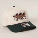 Wild Three Horses Trucker Hat