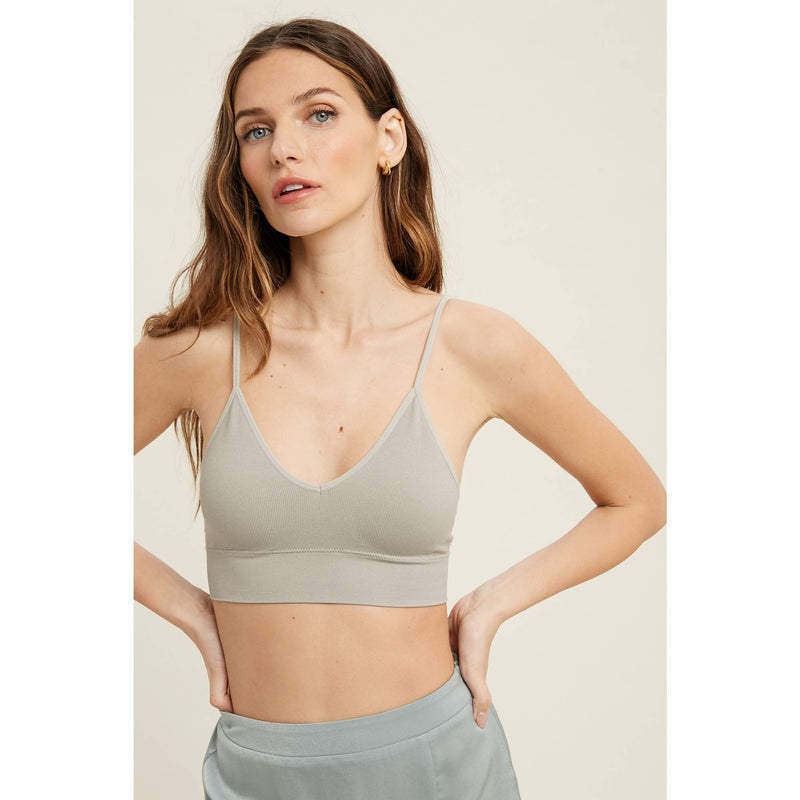 Ribbed Seamless Low Back Bralette