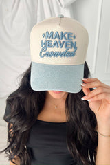 Make Heaven Crowded Vintage Trucker Hat