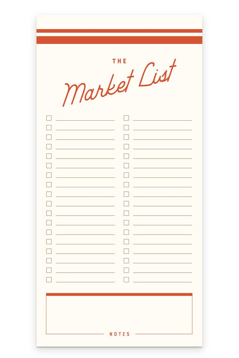 Retro Market List Notepad