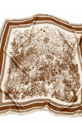 Countryside Toile Poly-Silk Scarf