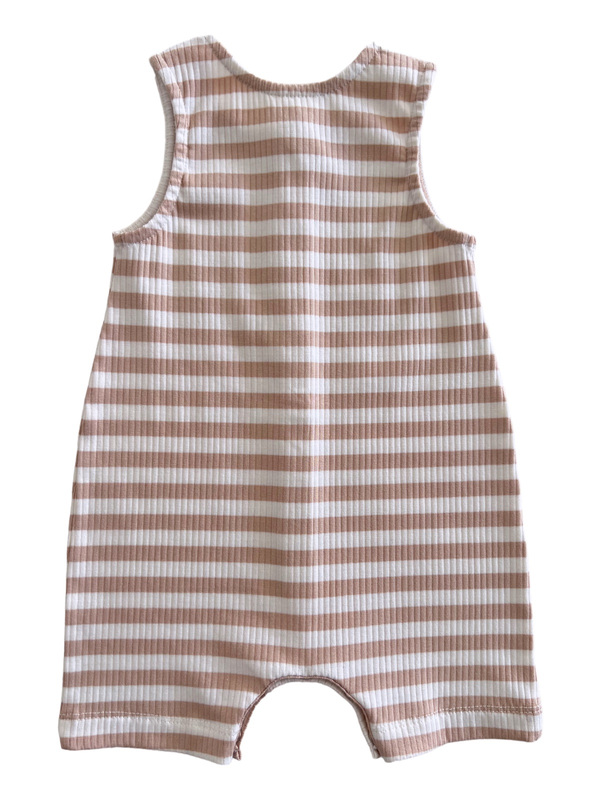 Tan Stripe Ribbed Bay Shortie