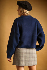 Round Neck Sweater Top