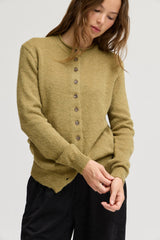Contrast Hem Button Up Cardi