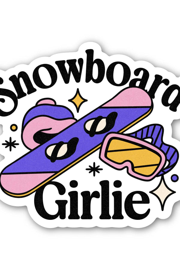 Snowboard Girlie Sticker
