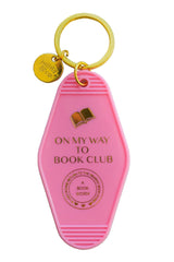 On My Way To Book Club Keychain