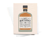 Happy Birthday Whiskey Bottle Card