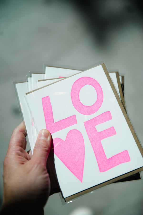Big Love Pink Card