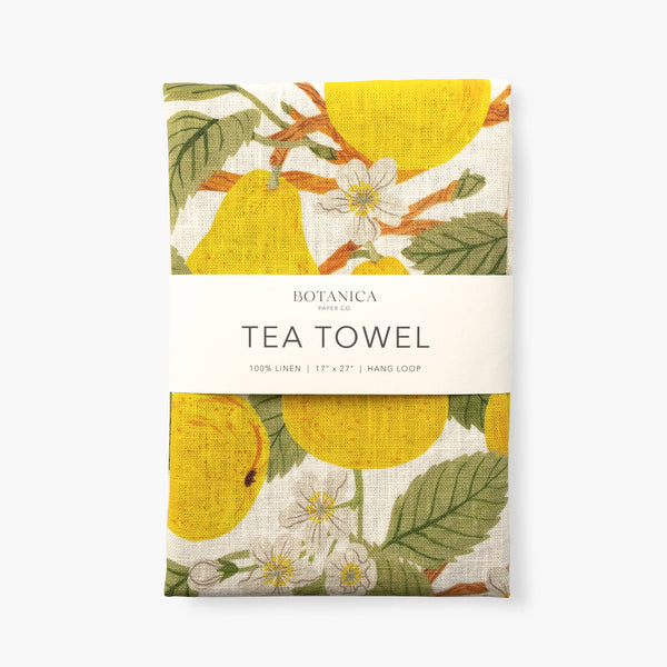 PEAR ORCHARD | 100% LINEN TEA TOWEL
