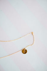 Gold Petite Initial Necklace