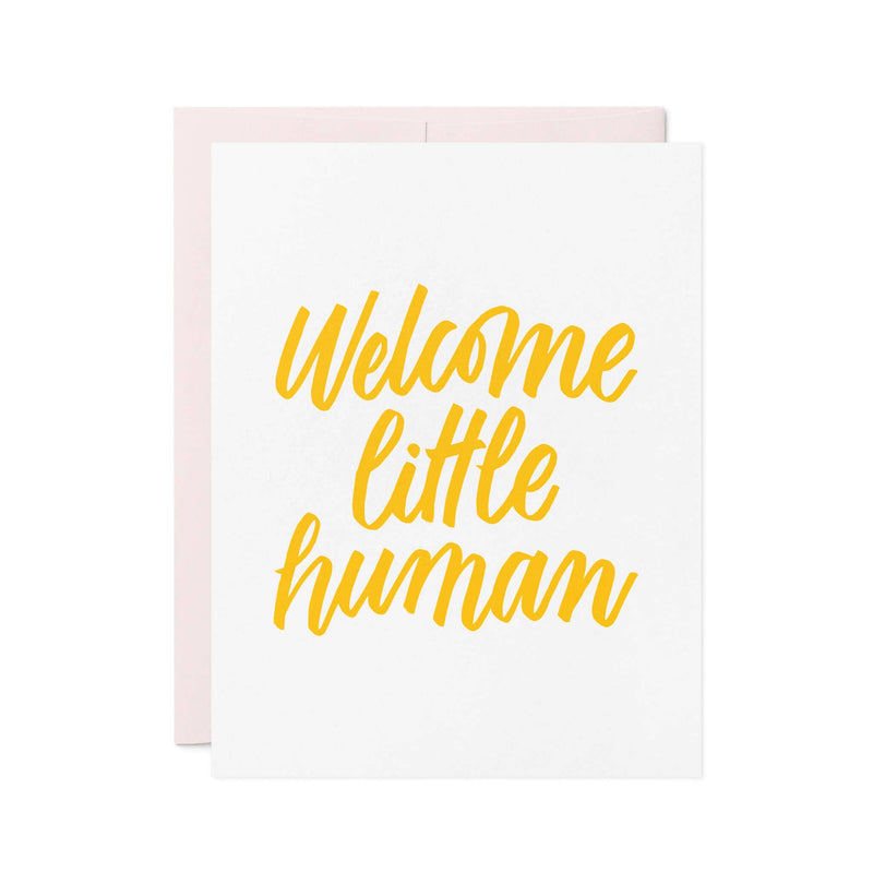 Little Human Letterpress Baby Card