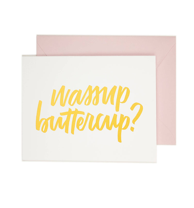 Buttercup Letterpress Card
