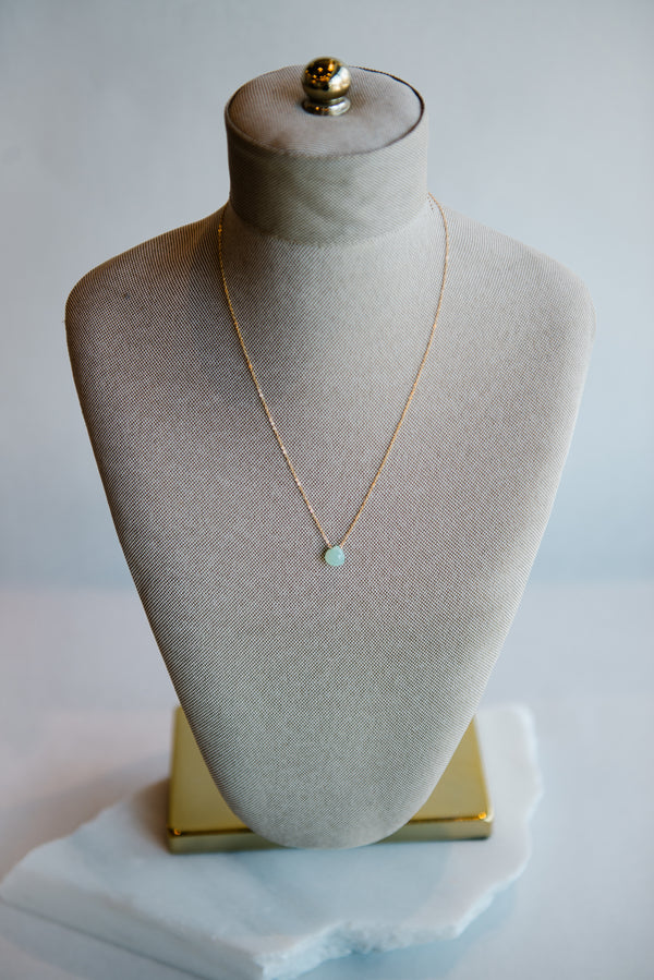 Mint Green Gemstone Necklace