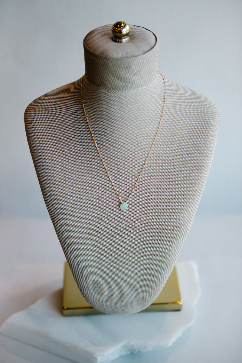 Mint Green Gemstone Necklace