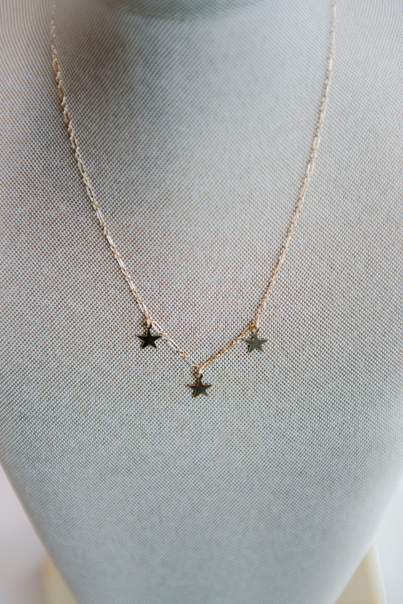Three Star Necklace