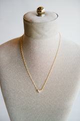 Gold Pave Heart Necklace