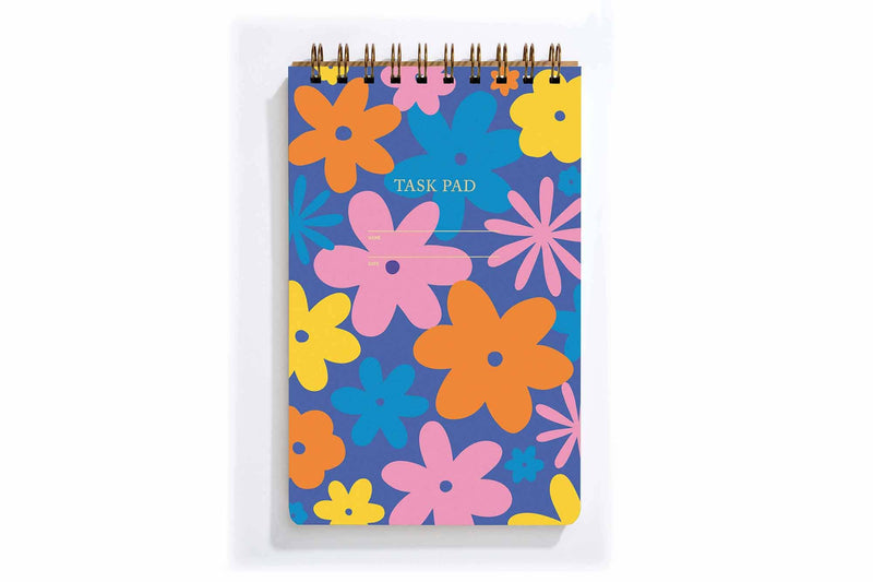 Groovy Floral Task Pad Notebook
