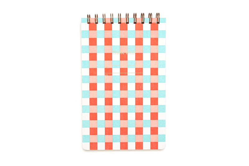 Checker Pastel Task Pad Notebook
