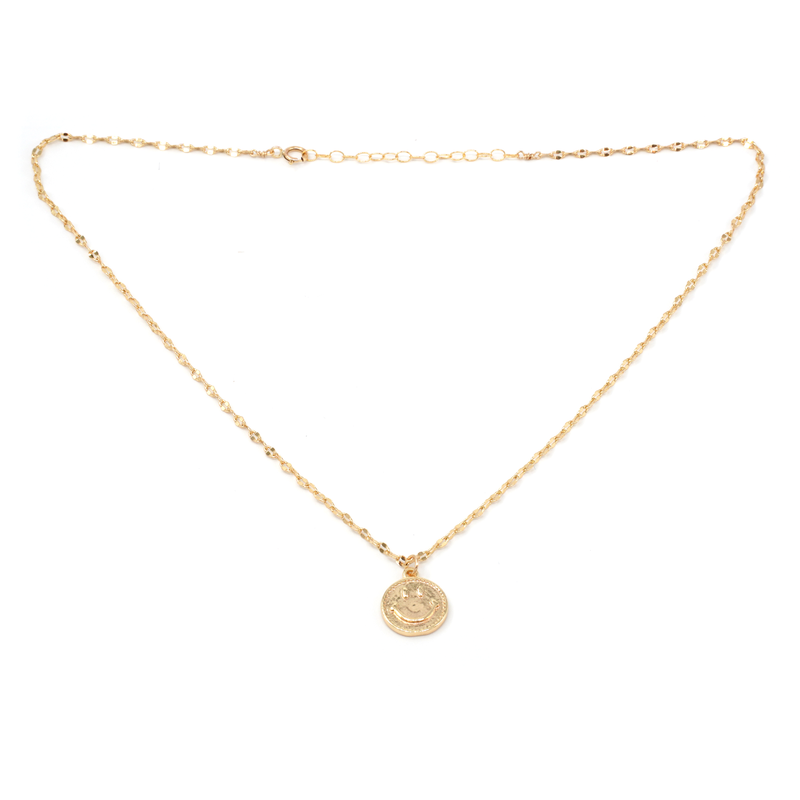Golden Smiley Necklace