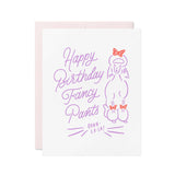 Fancy Pants Letterpress Birthday Card