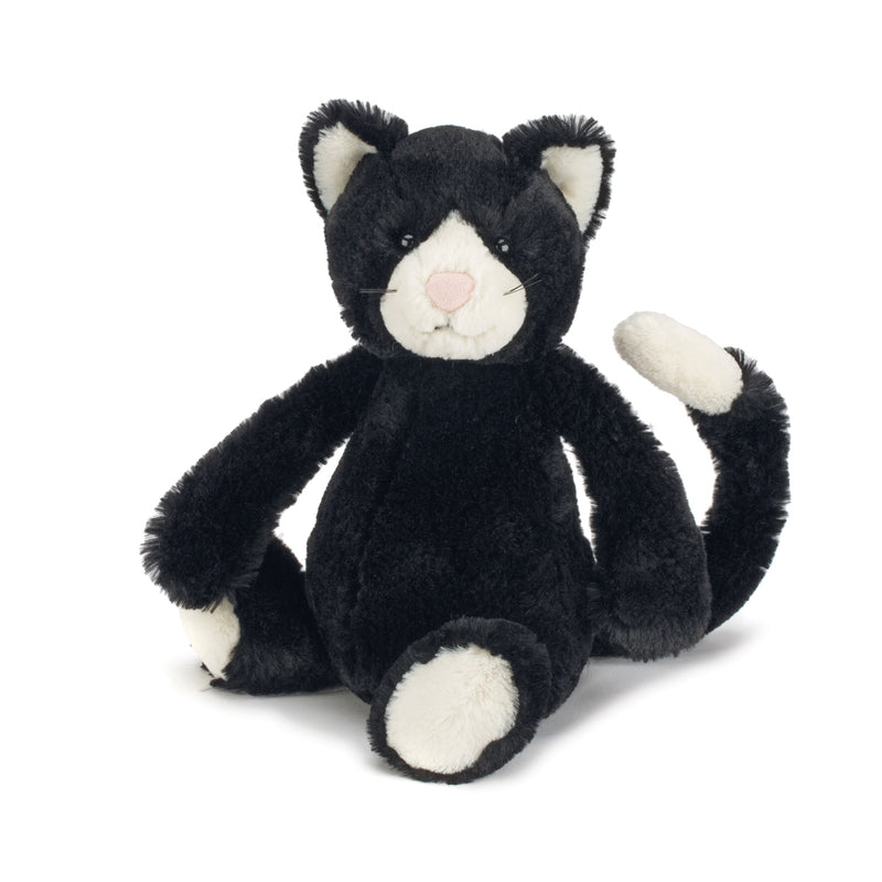 Bashful Black & White Cat Medium