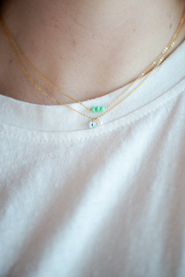 Shell Eye Charms Necklace