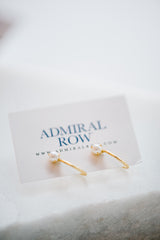 Pearl Mini Hoop Earrings