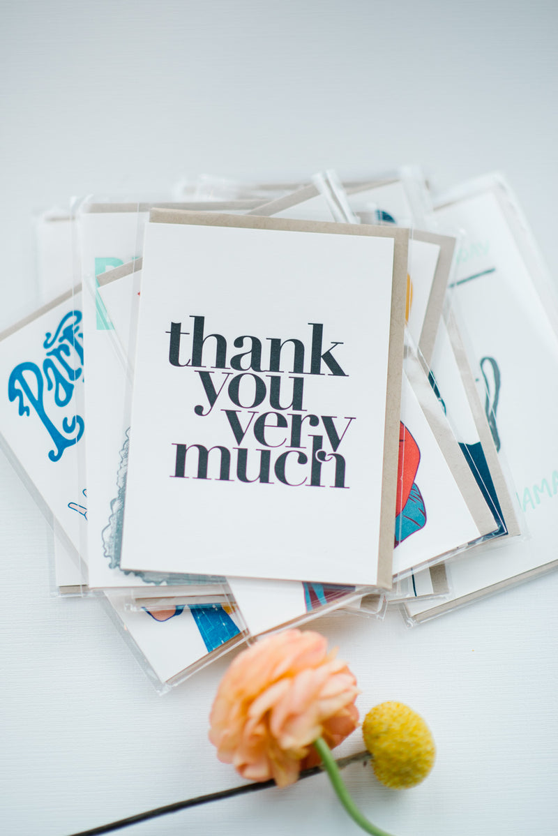 Thank You Very Much Greeting Card