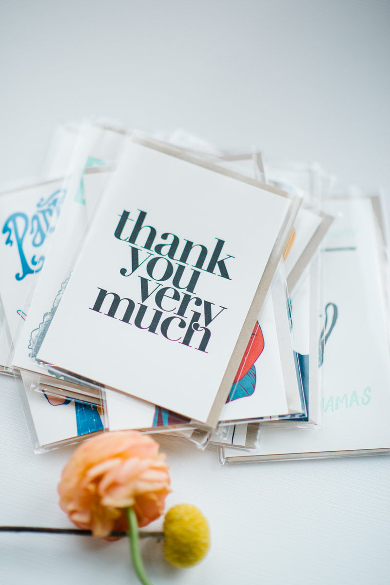 Thank You Very Much Greeting Card