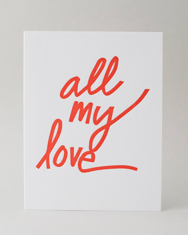 All My Love Card