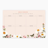 POPPY FIELD | Weekly Overview Notepad