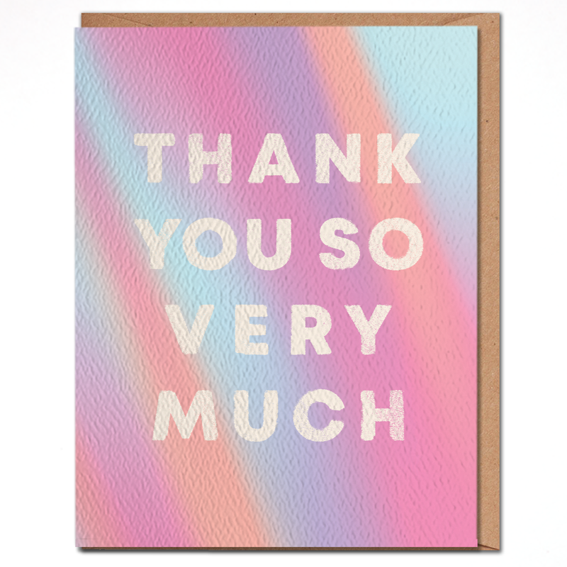Thank You Colorful Card
