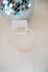 Large Gold Seamless Hoops