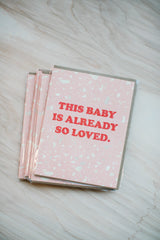 Baby So Loved Sweet Welcome Baby Card
