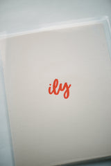 ILY Letterpress Card